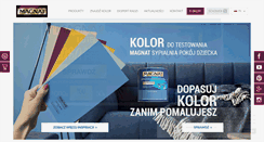 Desktop Screenshot of magnatfarby.pl